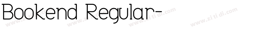 Bookend Regular字体转换